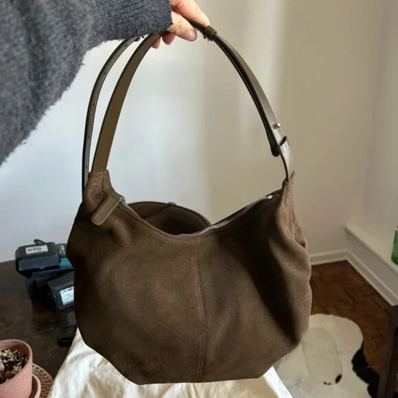 Nothing Written Handbags - Nothing Written Brown HT Suede Bag